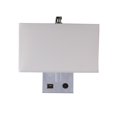 thumbnail image 2 of Inteprter Lámpara de pared de cabecera para el hogar, lámpara de pared para sala de estar, apliques de pared, pantalla de tela de alta para el Iluminación navideña 1 USB Inteprter HA024237-01, 2 of 6