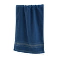 thumbnail image 1 of Toalla de algodón | Toalla para el cabello de microfibra de secado rápido | Toalla de baño absorbente de agua | Toalla facial de seda dorada de color sólido | Ligero y suave | Incluye 1 toalla, 1 of 5