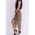 thumbnail image 3 of Women's Smocked Waist Leopard Skirt, 3 of 6