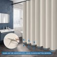 thumbnail image 4 of Luxurious Beige Shower Curtain, Heavy Duty EVA Material with Weighted Stones, Rustproof Metal Grommets for Easy Hanging, Machine Washable at 30°C, 180 x 180CM, 4 of 6