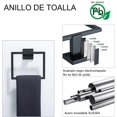 thumbnail image 2 of 5 Piezas Juego de Accesorios de Baño, Toallero Baño 60cm + Portarrollos para Papel + Toallero Barra + 2 Gancho,304 Acero Inoxidable, 2 of 6