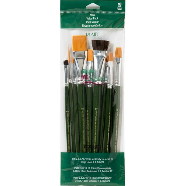 One Stroke Brush Set, 1059 (10Pack)