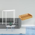 thumbnail image 2 of Mesita de noche de acrílico,Mesa auxiliar de acrílico transparente Mesa auxiliar transparente en capas,Mesa pequeña de acrílico,mesita de noche pequeña,compacta,Cestas de, 2 of 8