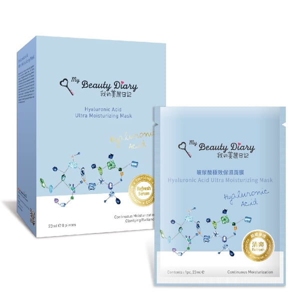 Mascarilla facial My Beauty Diary con ácido hialurónico ultrahidratante