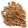 thumbnail image 4 of Leadrop 100Pcs Wooden Decorative Buttons Solid Color Sewing Clothing Scrapbook DIY Craft, 4 of 11