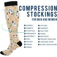 thumbnail image 4 of FREEAMG 1 Pairs Cute Panda Compression Socks for Women Men Knee High Stocking for Running,Athletic,Medical, 4 of 7