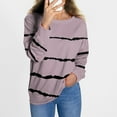 thumbnail image 5 of NOLDARES Women's Casual Crew Neck Sweatshirt Loose Soft Long Sleeve Pullover Tops(Z1-Pink,XL), 5 of 6