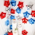 thumbnail image 5 of Blue Red White Balloons 4th of July Balloons Star Mylar Balloons 18 inch 24PCS Independence Day Balloon USA Balloons Patriotic Decorations, 5 of 8