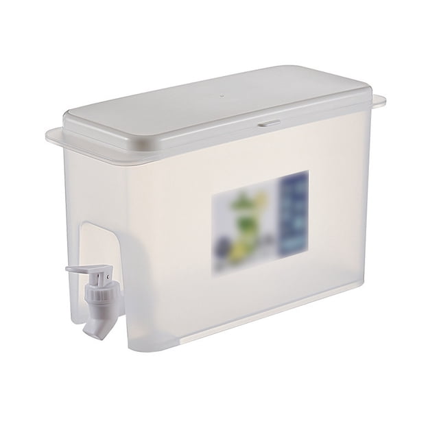 leyfeng Refrigerador casero Hervidor frío con grifos Tetera de frutas de gran capacidad Cubos de agua de verano Cubo de hielo