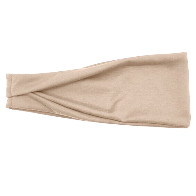 Sywqhk Diadema para el sudor de yoga, banda elástica antideslizante para el cabello, seguridad deportiva (beige) Sywqhk Alta Calidad