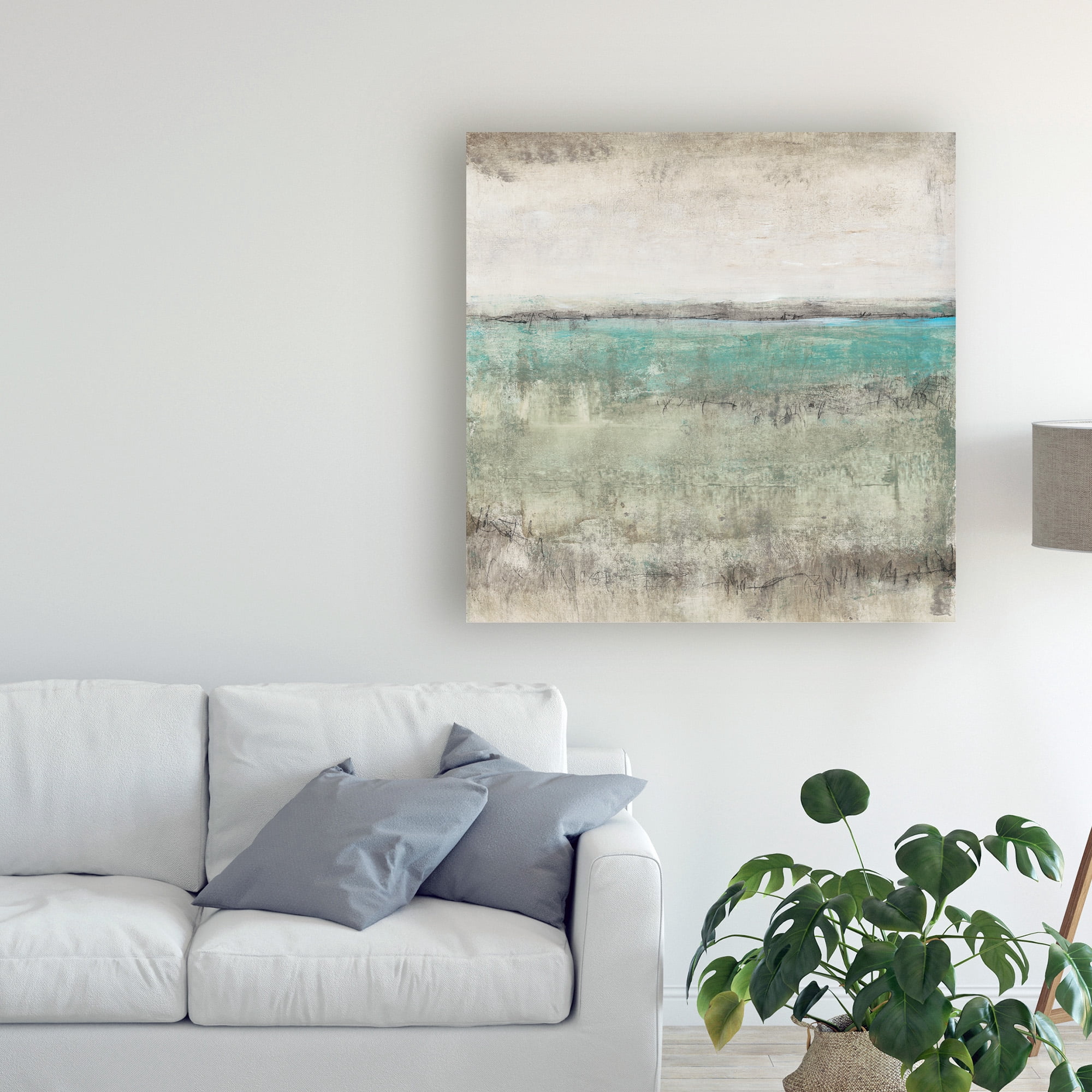 Trademark Fine Art 'Aqua Horizon I' Canvas Art by Tim OToole