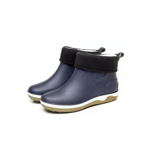 Rockomi Mens Lightweight Rain Boots Walking NonSlip Short Boot Ankle