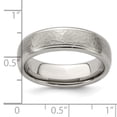 thumbnail image 6 of Edward Mirell Titanium Brushed & Polished Hammered 7mm Band EMR154, 6 of 7