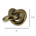 thumbnail image 2 of Gold Metal Knot Sculpture, 2 of 2
