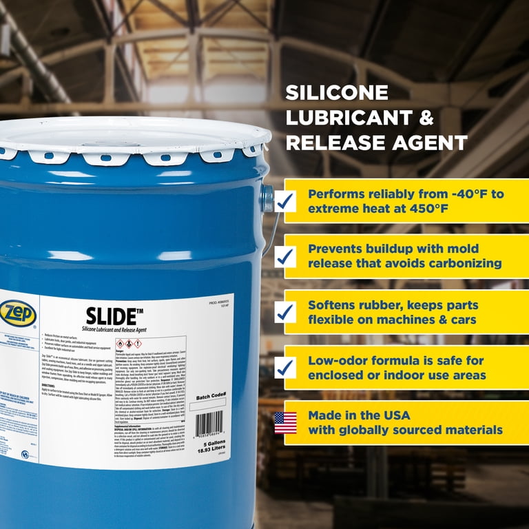 Zep Slide Silicone Lubricant and Release Agent - for Workplace and