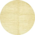 thumbnail image 1 of Ahgly Company Indoor Round Abstract Sun Yellow Solid Area Rugs, 6' Round, 1 of 6