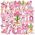 thumbnail image 3 of 35pcs-50pcs Vintage Stickers Cowboy Stationery Stickers Pink Animal Stickers for Laptops Suitcases Fridge, 3 of 9