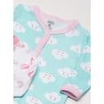 thumbnail image 2 of Luvable Friends Baby Girl Cotton Snap Sleep and Play 2pk, Unicorns, 3-6 Months, 2 of 4