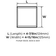 thumbnail image 3 of Amerock Candler 2 Receptacle Satin Nickel Wall Plate, 3 of 3
