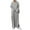Gray, variant on Lovzfmll A-Line Dresses for Women, Women's Plus Size Casual Dress Solid Color V Neck Long Sleeve Winter Fall Basic Casual Maxi Long Dress Daily Vacation Dress Army Green S