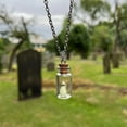 thumbnail image 5 of Avdolw Ghost in A Bottle Pendant Necklace,Glow In The Dark Ghost Necklace The Adopt A Ghost Necklace Halloween Jewelry for Women and Men, 5 of 7
