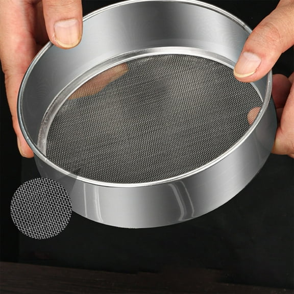 Stainless Steel Flour Sieve with Fine Mesh | Ultrafine Baking Sifter for Powdered Sugar & Cocoa | 5.5 Inch Kitchen Tool for Baking & Cooking | 1 Count