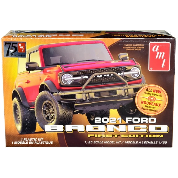 Skill 2 Model Kit 2021 Ford Bronco First Edition 1/25 Scale Model by AMT