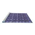 thumbnail image 2 of Ahgly Company Machine Washable Indoor Rectangle Abstract Blue Modern Area Rugs, 2' x 4', 2 of 4