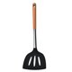 thumbnail image 3 of Juego de utensilios de cocina negros de silicona de 4 uds, juego de cuchara de espátula de cocina para el hogar con mango de madera, espátula, cuchara de cobertura, juego de cocina para sopa, 3 of 5