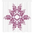 thumbnail image 3 of Ambesonne Purple Shower Curtain, Bridal Flower Bouquet, 69"Wx84"L, Violet White, 3 of 5