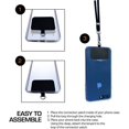 thumbnail image 3 of IBAOLEA Black Universal Cell Phone Lanyard with Adjustable Strap-Phone Lanyard for Around The Neck,Compatible with iPhone,Galaxy and All Smartphones-It is Multipurpose Can Be Used for Card and Key - -, 3 of 9