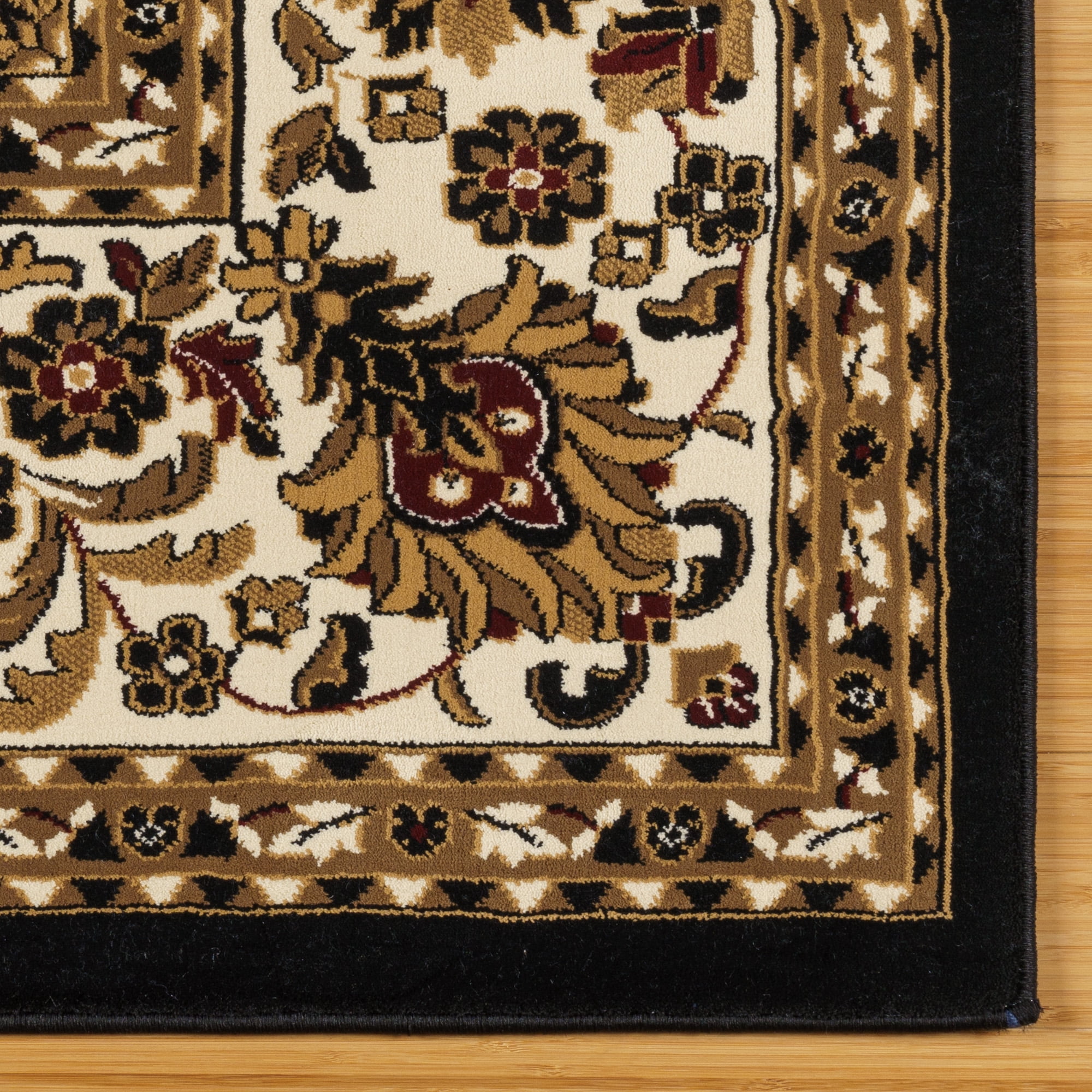 Gertmenian Majestic Vernon Traditional Border Medallion Floral Red Indoor Area Rug, 8x10