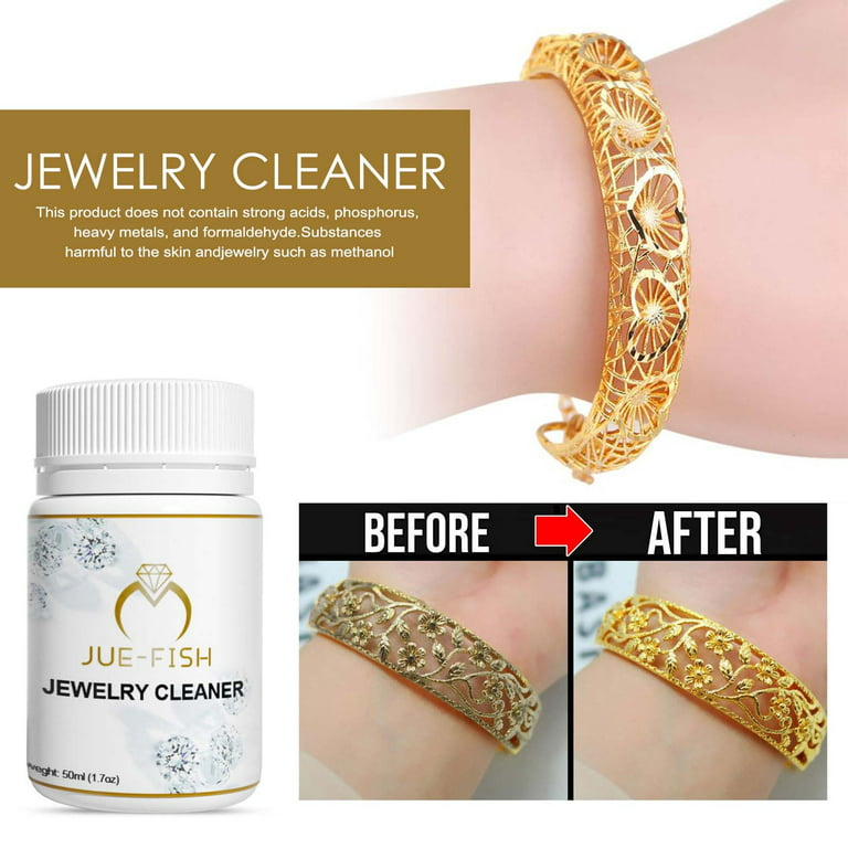 Jewelry Cleaner Liquid, Jewelry Cleaning Agent Jewelry Metal Cleaning  Solution – Restores Shine and Brilliance to Diamond Necklace