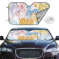 thumbnail image 2 of Daiia Zebra Colourful Windshield Sun Shade for Car SUV Truck (Medium ), Car Sun Shade Windshield, Car Shades for Front Windows, Sunshade for Car Windshield, 2 of 7