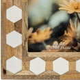 thumbnail image 5 of Sagebrook Home Wood/resin, 4x6 Hexagon Frame, White, 5 of 7