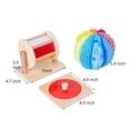 thumbnail image 2 of Juego Adena Montessori Mirror, Peekaboo, Knob Puzzle, batería, 2 of 9