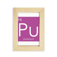 thumbnail image 1 of Quimica elementos actínidos período mesa plutonio PU Escritorio de madera Arte Pintura 5x7 pies Marco de foto, 1 of 4