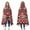 Red Geometric Striped, variant on Wearable Blanket,Multicolor Geometric Mosaic Pattern Hooded Wearable Flannel Blanket for Adults & Teens,Winter Poncho Shawl Wrap Cape Cozy Anti-Pill,50"x60"