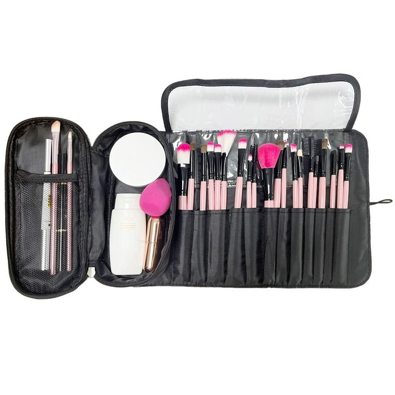Portable Makeup Brush Organizer Makeup Brush Bag for Travel Can