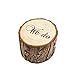 thumbnail image 3 of EDOBLUE Wedding Ring Box, Wedding Ring Bearer, Wedding Box for Rings, Rustic Ring Box, 3 of 4