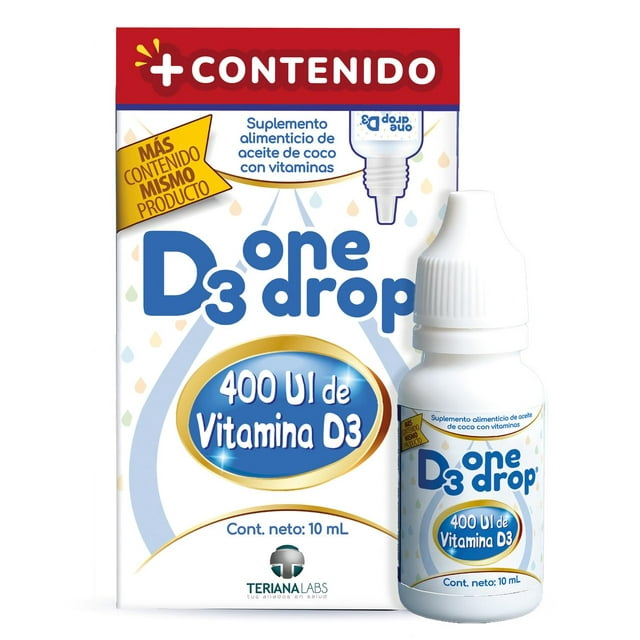 Vitamina D3 ONEDROP frasco 10mL, 400Ui D3 ONEDROP D3