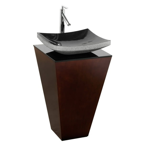 Wyndham Collection Esprit 20 inch Pedestal Bathroom Vanity in Espresso