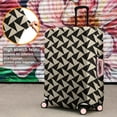 thumbnail image 4 of Black Beige Chevron Pattern Luggage Cover Fashion Suitcase Cover Baggage Covers Fit 25-28 Inch Luggage (Go Travel), 4 of 5