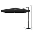 thumbnail image 3 of Patio Shades Outsunny 10' Cantilever Patio Umbrella, Square Offset Umbrella with Tilt, Crank, Cross Base, Aluminum Pole and Air Vent, Hanging Umbrella for Garden, Pool, Backyard, Gray,Garden Umbrella, 3 of 9