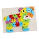 thumbnail image 3 of Juguetes de Bloques con Letras de Animales, Rompecabezas Del Alfabeto, Actividades de Aprendizaje, Rompecabezas de Madera con Letras Abc para Juguetes Oso Sunnimix Rompecabezas, 3 of 8