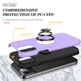 thumbnail image 2 of JTCASES for iPhone 15 Plus Case, Car Mount Bracket 2-layer Hybird Shockproof PC TPU Anti-fall Slim Fit Lightweight Magnetic Cover for iPhone 15 Plus（6.7" 2023) - Purple, 2 of 7