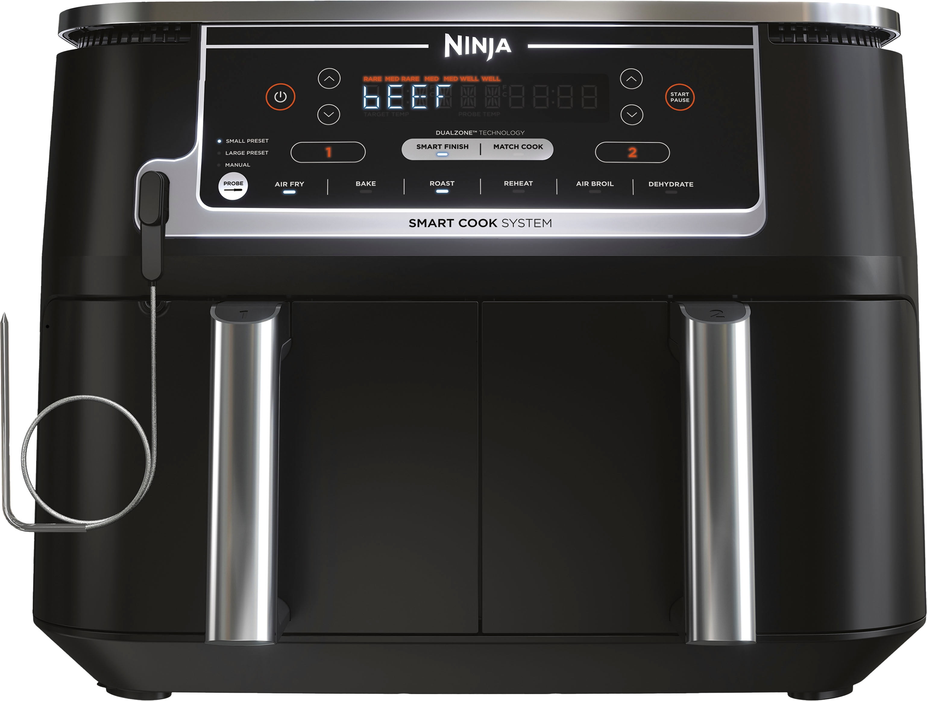 Ninja DZ401 Foodi 6-in-1 10-qt. XL 2-Basket Air Fryer (DZ401/AD350)  656942357926