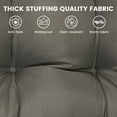 thumbnail image 5 of Topchances Outdoor Chaise Lounge Chair Cushion 70.87"L x 19.69"W Water Resistant Chaise Cushion with Ties for Outdoor Furniture, Pool Lounge Chair Cushions, Dark Gray, 5 of 10
