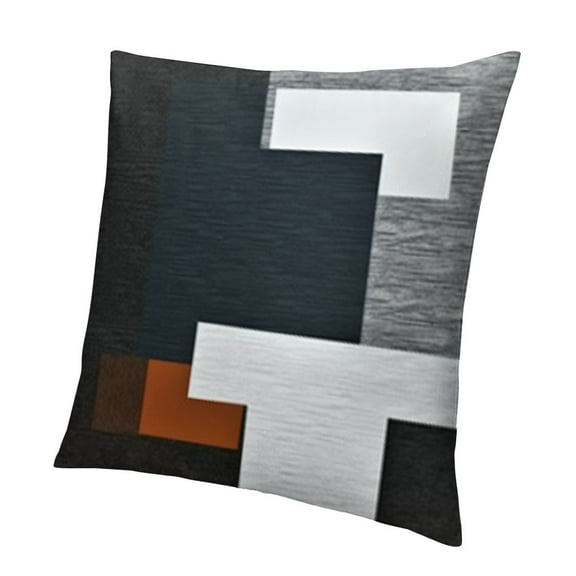 Abstract Geometric Modern Throw Pillow Covers，Black and White Gray Decorative Pillowcases Abstract Geometric Pillow Covers for Bedroom Bed Outdoor Couch Sofa