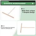 thumbnail image 5 of Juego de Espátula, Palos en T Madera para Untar Masa Panqueques, 4 Utensilios Hacer Crepes Uniformes, Herramienta Cocina, 5 of 5